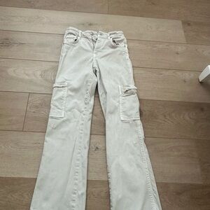 Zara Cream Casual Pants